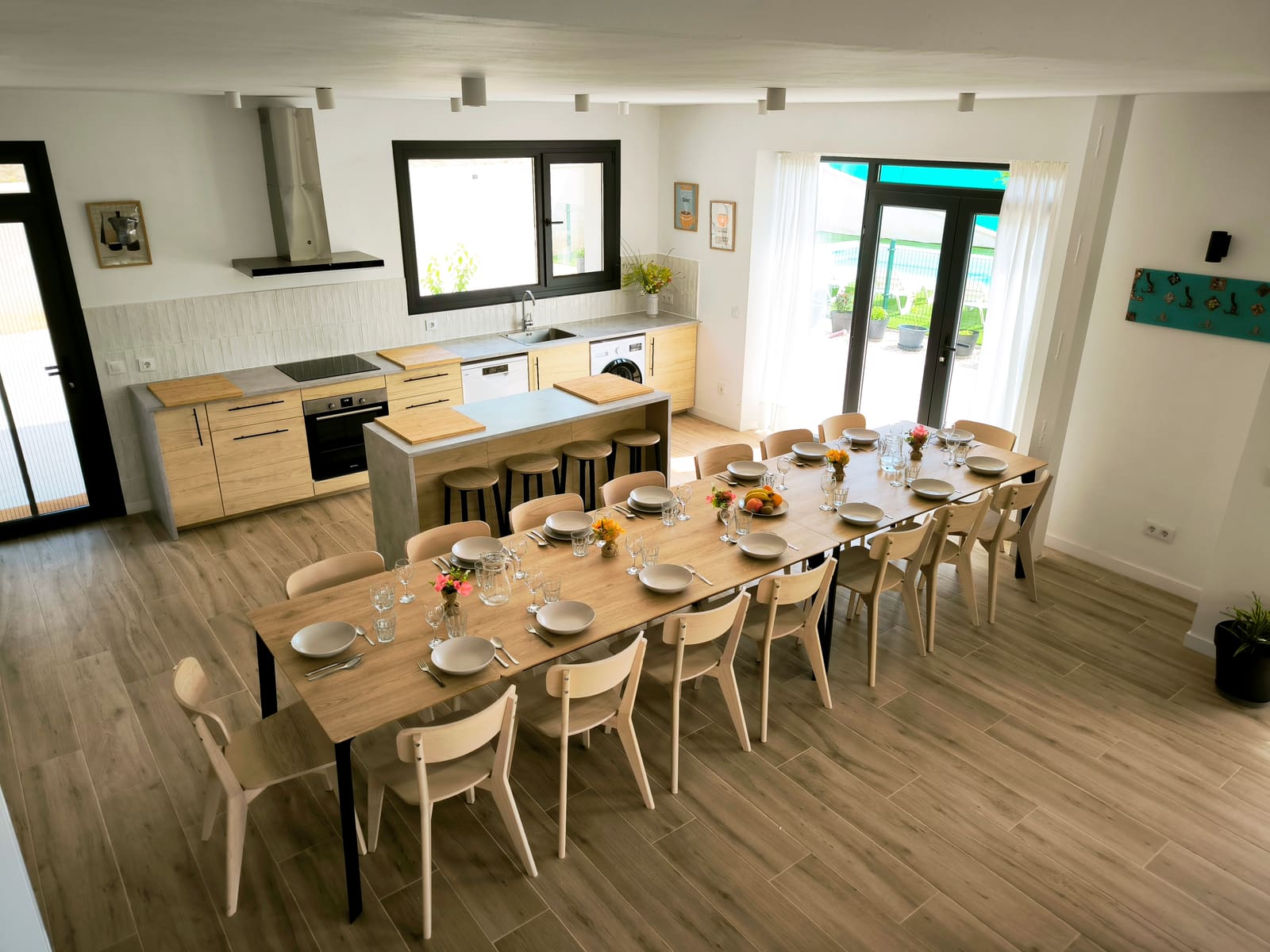 Salón — casa rural La Huertona de Castroserna (Segovia)