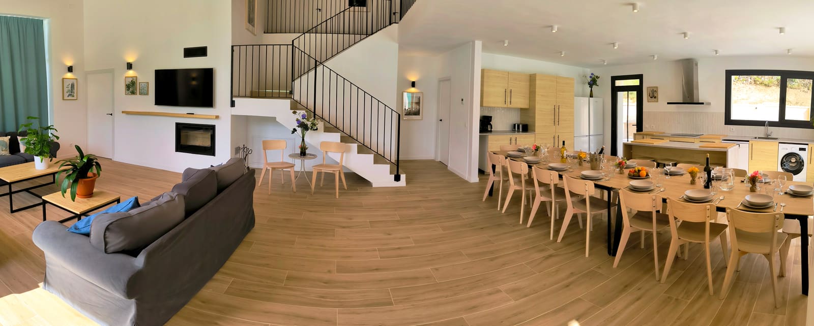 Salón — casa rural La Huertona de Castroserna (Segovia)